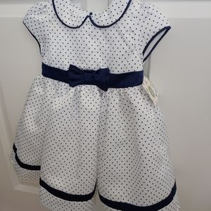 NWT Navy & white dress